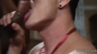 Gay colleagues anal fuck in stockroom
