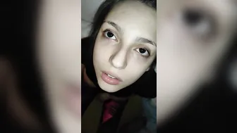 19 Yo deepthroats me and masturbates with milk from her titted