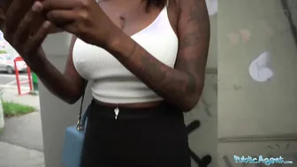 Outdoor Agent Beauty african with big boob and juicy butt ride a