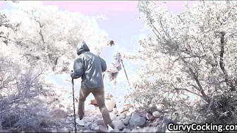 Hiking porn video – Hiking makes this couple horny for a quickie