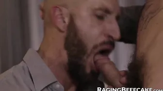 Sexy Muscle Jock Travis Connor rough fucked by tatted Chris