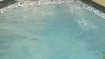 Stroking Stud Poolside