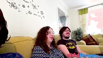 UK fat chick in reality porn convinced to have threesome