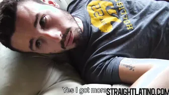 Cute straight Latino doggystyle barebacked for some money