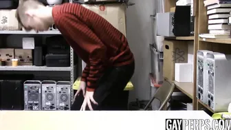 Petite shoplifter punished for stealing with rough bareback
