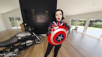VR Conk cosplay with anal Captain Carter HD Porn