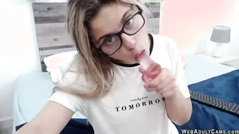 Perky small tits Latin babe fingers herself on webcam