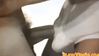 Vintage policeman catches group of guys orgy banging