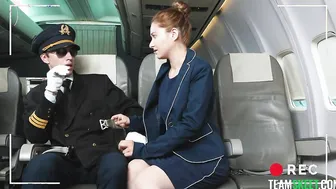 Perv Pilot Interview the Air Hostess
