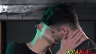 Latino slobbers on a dick before getting his hole slammed