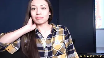 Perfect Brunette Girlfriend Fucks Boyfri