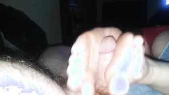 Cutie reverse toejob makes me explode