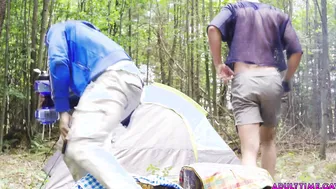 Ripped mother fuckers fucking in forest