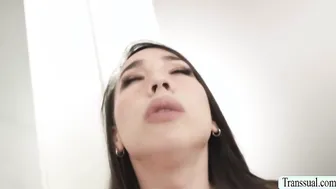 Horny shemale gets ass fucked by her doctor