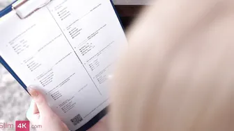 Blonde teen gets fucked instead of studying