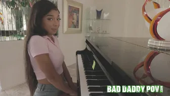 Stepdaughter Malina Melendez wants to play stepdad dick