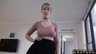 Big Boobed Babysitter Desperate for Cock Maxim Law