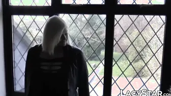Curvy blonde GILF receives facial after riding him hard