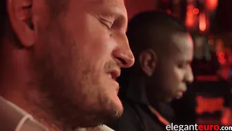 Two hot babes fucked in hardcore interracial foursome