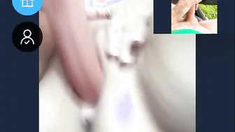 Chatroulette porn video – Big load for Brunette milf on adult chat