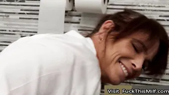 Bored Waitress Syren De Mer Tries To Earn Some Extra Tips By Giving Her Gaping Asshol 7