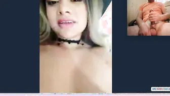 Horny blonde got amazing natural tits