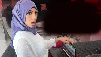 Virgin Arab teen stepsis tries to fit in