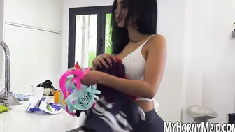 Teen maid is so filthy and adores having rough anal fuck