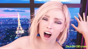 Huge Cock Horny FUTA Fucks Blonde MILF