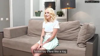 Big tits blonde virgin Maria Arany masturbates
