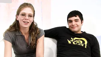 Normal slut with glasses wants her husband to watch how she fucks the BBC 4