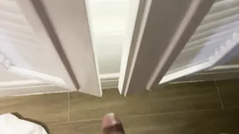 Spying on my new Mexican roomie booty while taking his hot tub