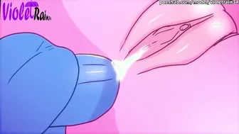 Blue Fucks Pink into the Booty and she Asks him to Insert