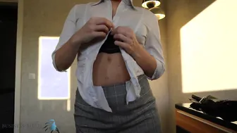 Lipstick porn video – Business woman leather skirt sex - business-bitch