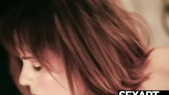 Red Head into Hot panties masturbates to an insane orgasm