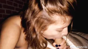 Super Sexy step daughter blows a raging boner with passion
