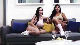 Steamy wet hot lesbian sex with beautiful Colombian girls and Kourtney Love 5