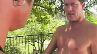 Boobalicious takes 2 outside