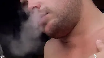 Letting my buddy drill me after we smoke and play cards