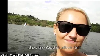 HOT Czech babe is paid cash for public BJ 3