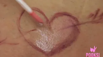 Tiny Titty Teen Amy Days Strips To Draw Flowers On Her Body