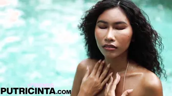 Nikki Having a Blissful Time at the Pool Showing Her Sexy Body