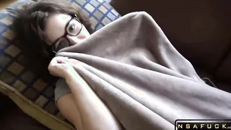Staying Home with Perfect Brunette Girlf