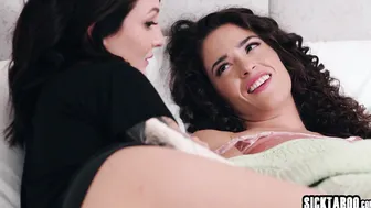 Lesbian watching MILF while fucking