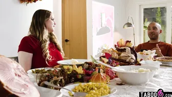 Thanksgiving dinner prepared by stepmom