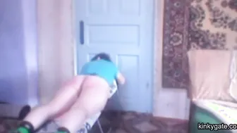 Sub Natasja unable to seat after caning