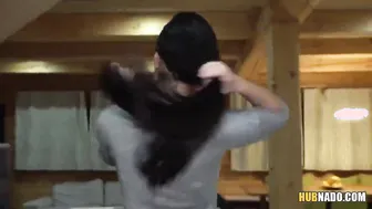 Good dark hair cunt with mouth is fucking with a complete stranger