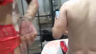 2 Blonde British Women got Dicked down inside HARDCORE Groupsex Group Sex