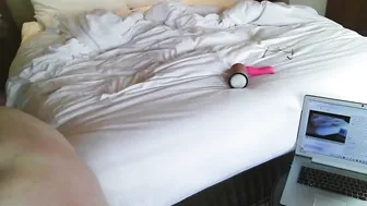 Adult lovers having fun on camera