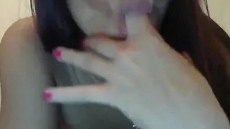 Hot Stepsister with puffy nipples fingers pussy